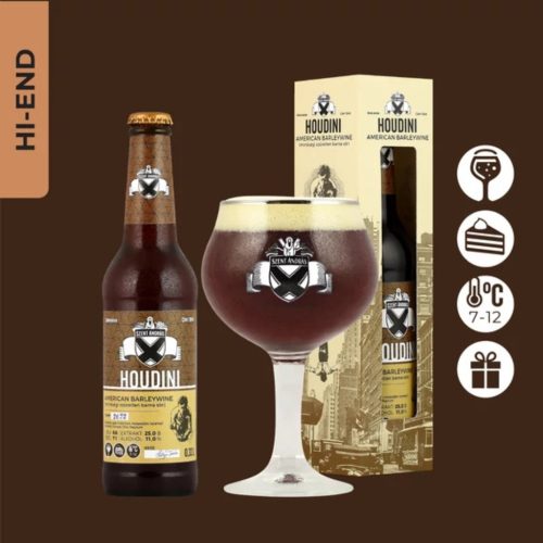 Szent András Houdini (American Barleywine) 11%, in Geschenkbox – 0,33 l