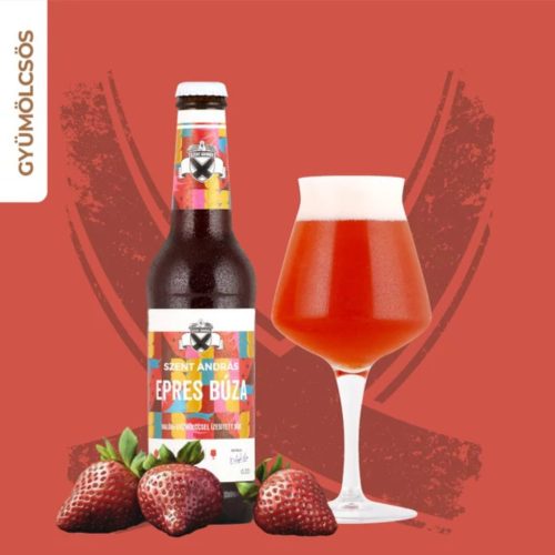 Szent András Epres Búza (Berliner Weisse mit Erdbeere) 3,7% – 0,33 l