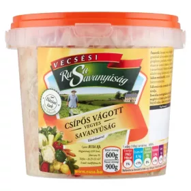 Vecsési Rusa Vágott Savanyúság Csípős - 900 g