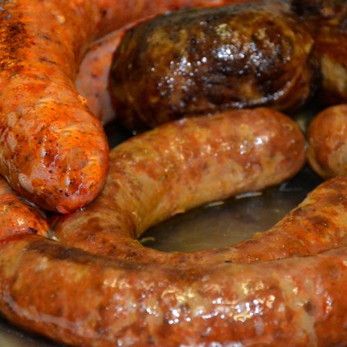 Békési sütnivaló kolbász, csípős, 1 pár