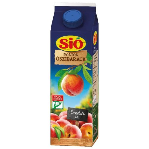 Sió Fruchtgetränk mit Fruchtfleisch Pfirsich – 1 l