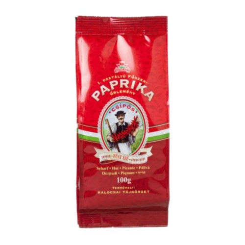 Räucherpaprika Gewürz gemahlen, scharf, in Papierbeutel  – 100 g