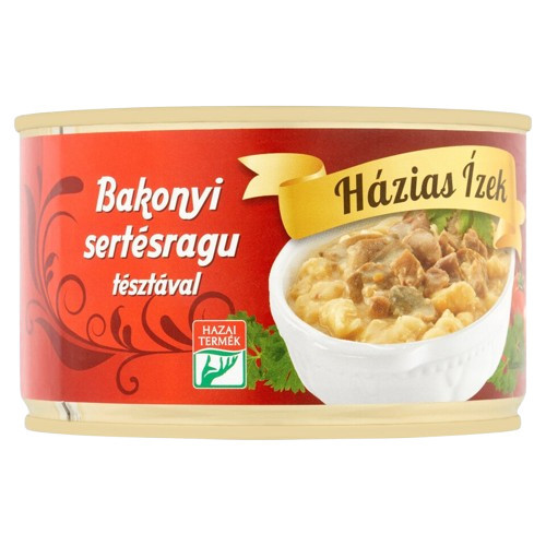 Házias Ízek Bakonyer Schweineragout mit Teigwaren – 400 g
