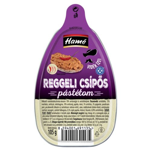 Hame Scharfe Frühstückspastete – 105 g