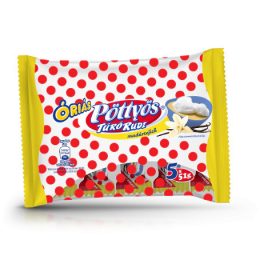   Pöttyös Riesen Quarkriegel  mit weisser Überzugsschicht und Vanillepudding-Geschmack - 5 x 51 g (255 g)