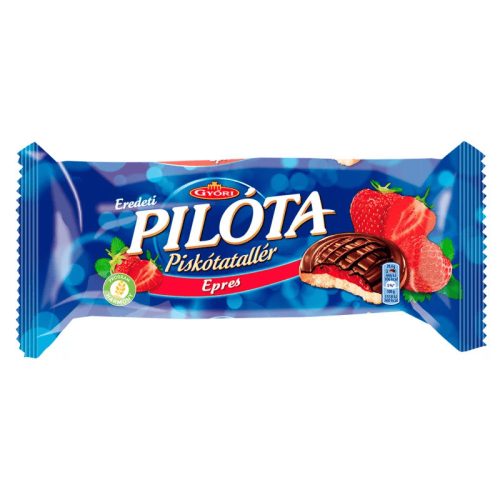 Győri Pilóta Erdbeer-Biskuit-Taler - 147 g
