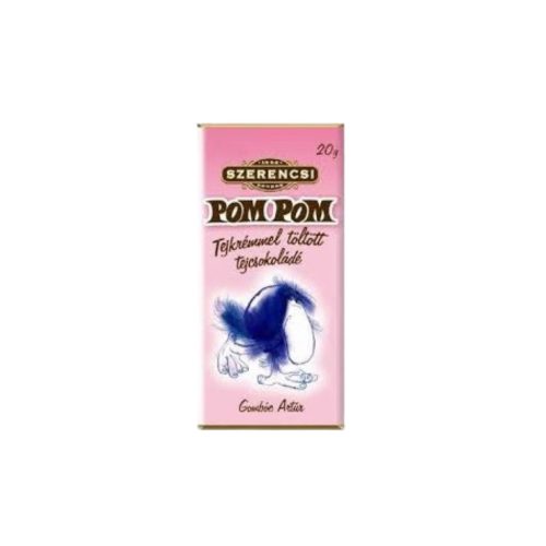 Szerencsi Pom Pom Milchschokolade mit Milchcremefüllung – 20 g