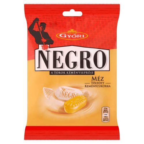 Győri Negro Gefüllte Hartkaramellen mit Honig - 79 g