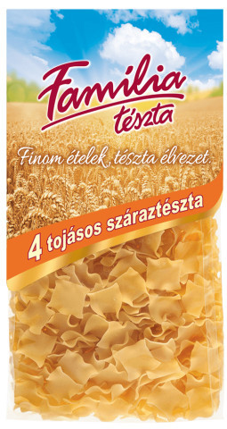 Familia Nudeln Wellige Große Quadrate, 4-Eier-Teigware - 400 g