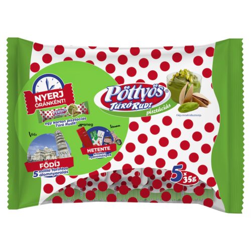 Pöttyös Quarkdessert mit Kakaoglasur und Pistazienfüllung – 5x35 g